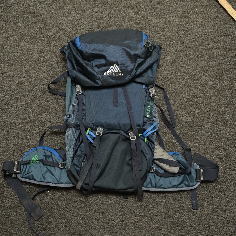 Gregory Stout 35 Hiking Backpack With Rain Cover Excellent Conditon 35 Liter